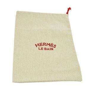HERMES Le Bain Yachting Chevron Drawstring Pouch